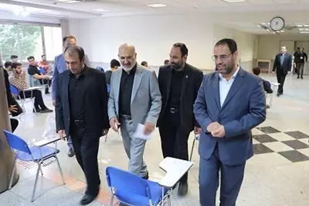 بازدید سرپرست سازمان ملی سنجش و ارزشیابی نظام آموزش کشور از روند برگزاری نوبت دوم آزمون سراسری سال 1403